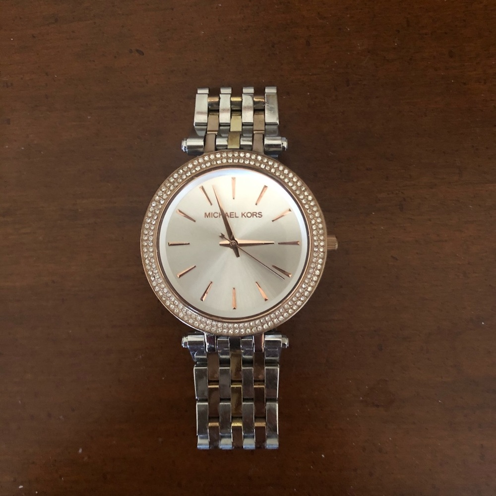 Michael Kors tri-tone watch